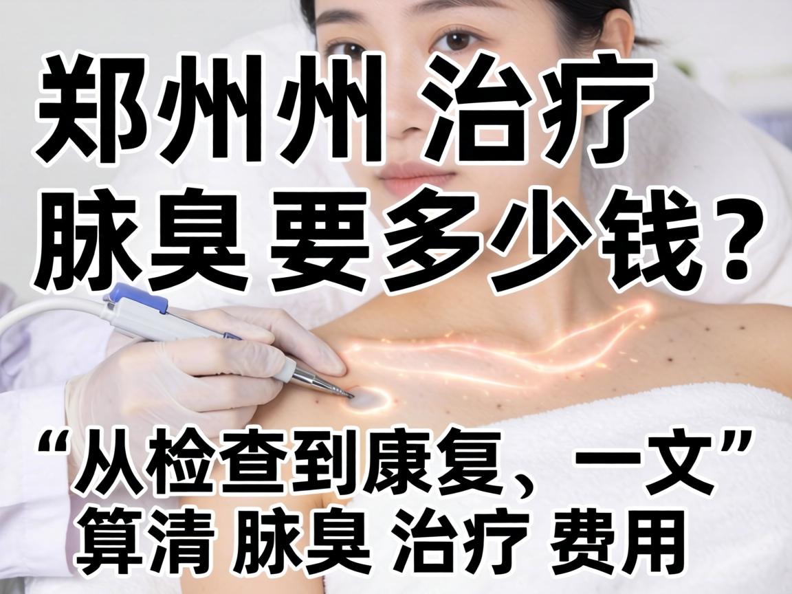 郑州治疗腋臭要多少钱？从检查到康复，一文算清腋臭治疗费用