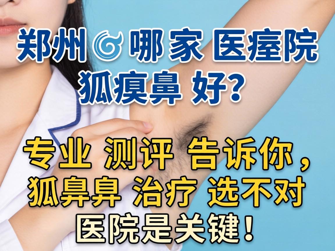 郑州哪家医院狐臭好？专业测评告诉你，狐臭治疗选对医院是关键！