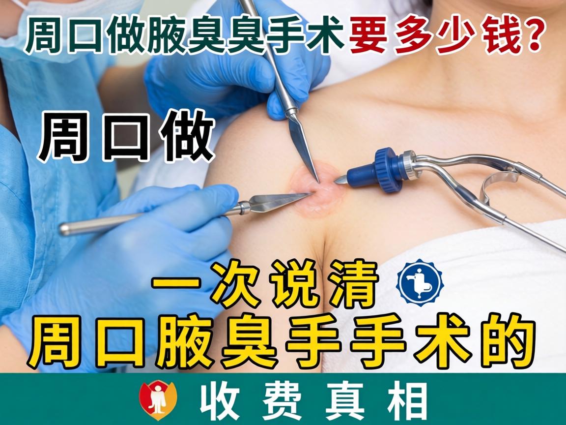 周口做腋臭手术要多少钱？一次说清周口腋臭手术的收费真相