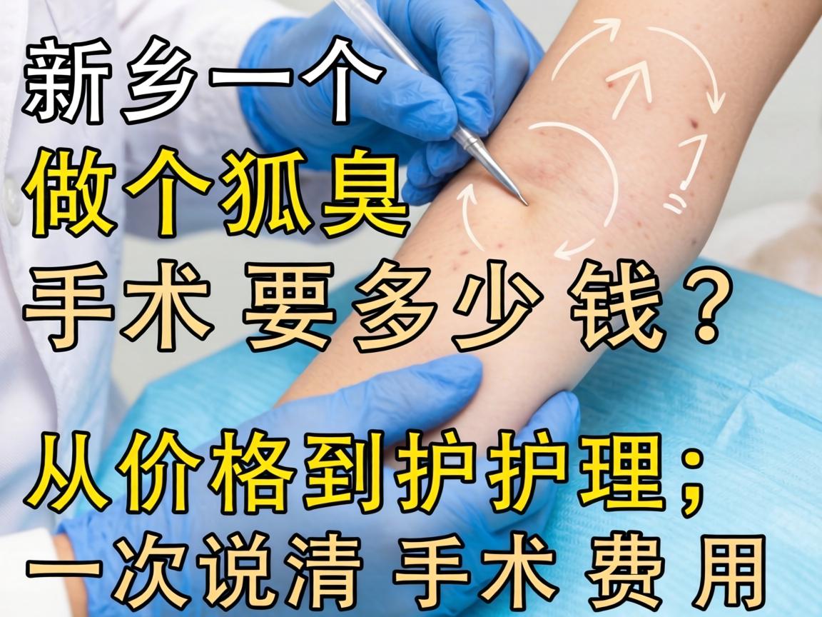 新乡做个狐臭手术要多少钱？从价格到护理，一次说清手术费用