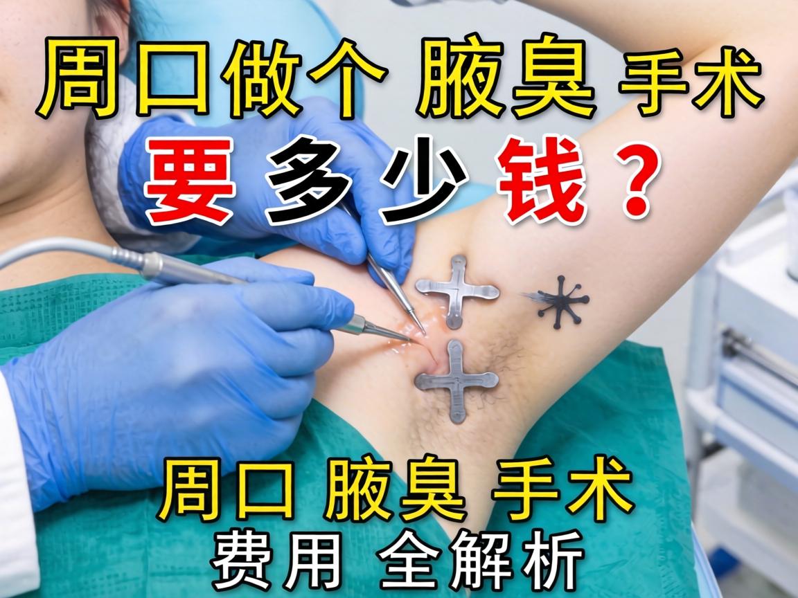 周口做个腋臭手术要多少钱？周口腋臭手术费用全解析