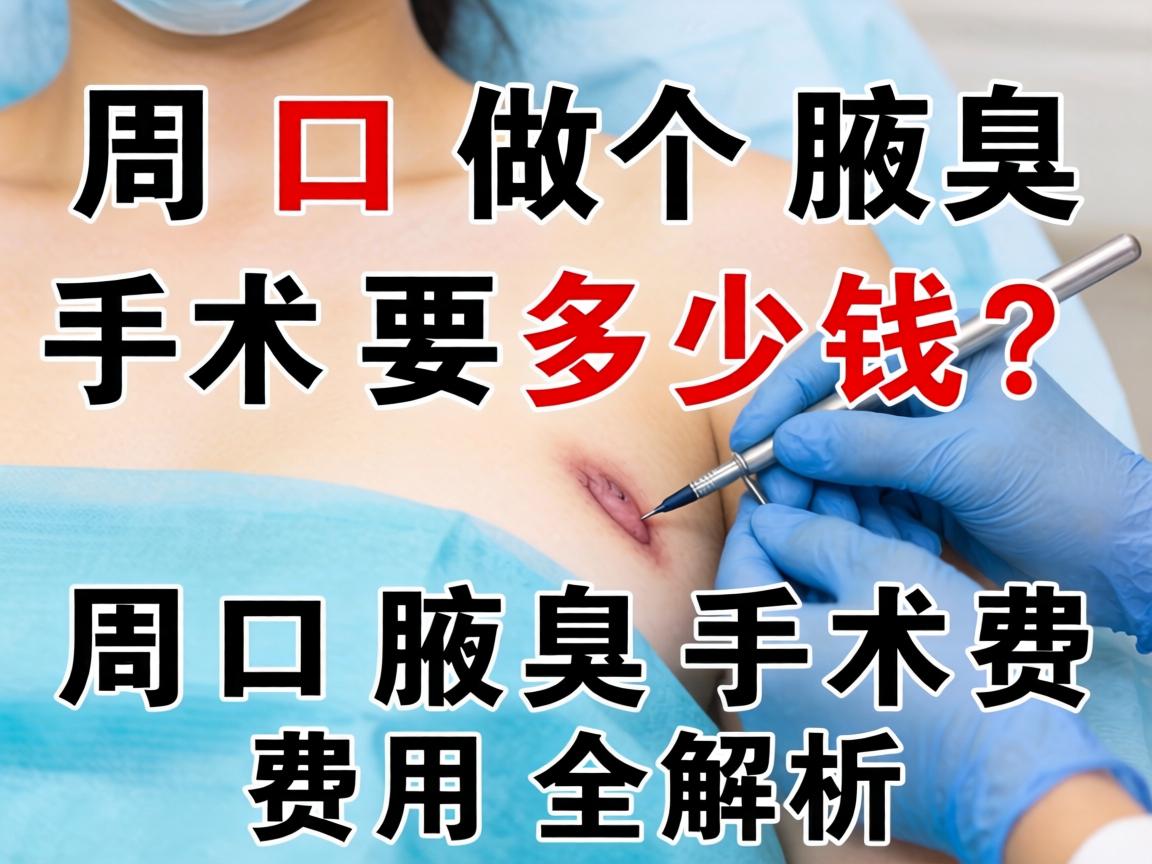 周口做个腋臭手术要多少钱？周口腋臭手术费用全解析