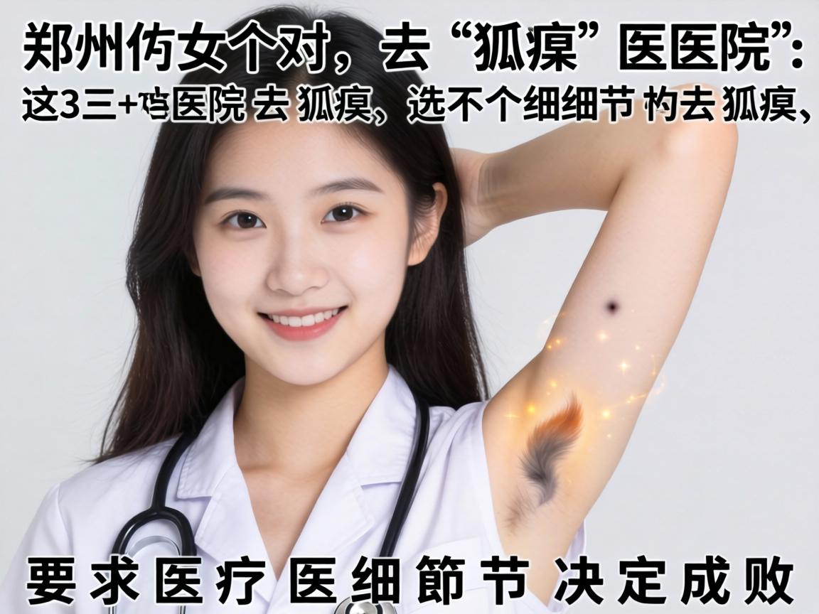 郑州女生去狐臭医院，选对医院去狐臭，这3个细节决定成败