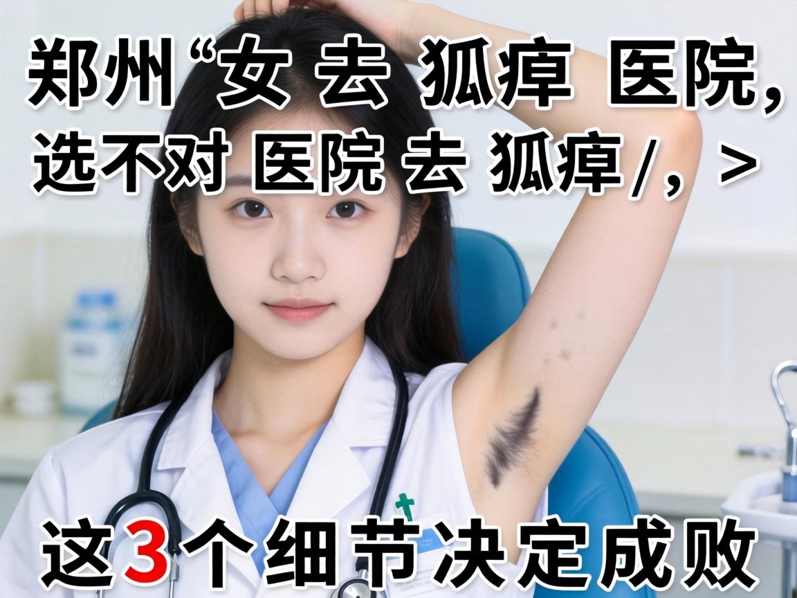 郑州女生去狐臭医院，选对医院去狐臭，这3个细节决定成败