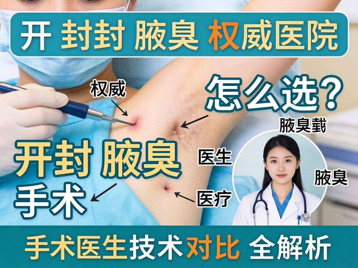 开封腋臭权威医院怎么选？开封腋臭手术医生技术对比全解析