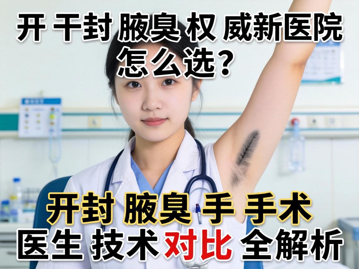 开封腋臭权威医院怎么选？开封腋臭手术医生技术对比全解析