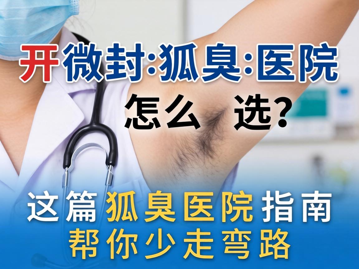 开封狐臭医院怎么选？这篇狐臭医院指南帮你少走弯路