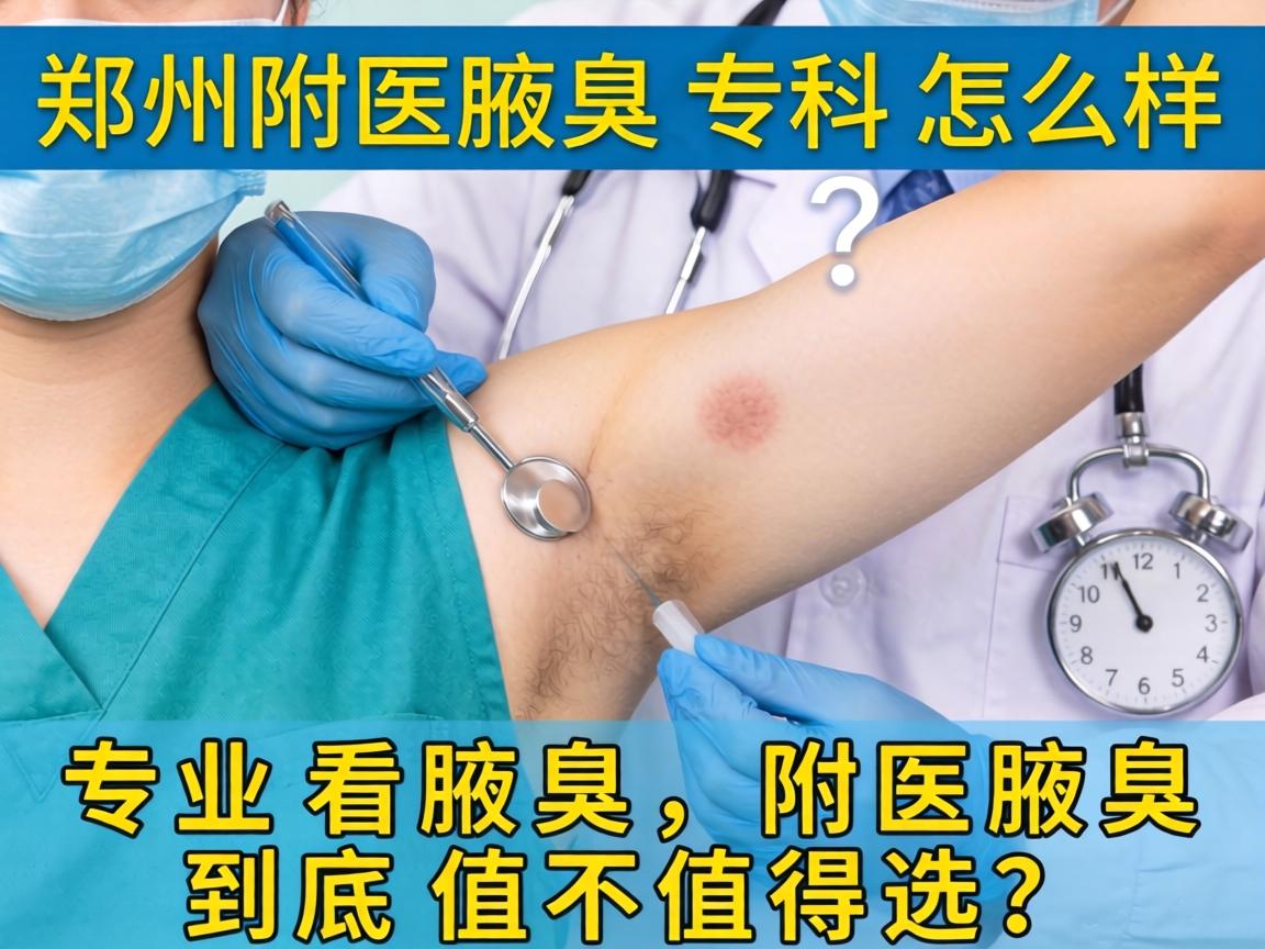 郑州附医腋臭专科怎么样？专业看腋臭，附医腋臭到底值不值得选？
