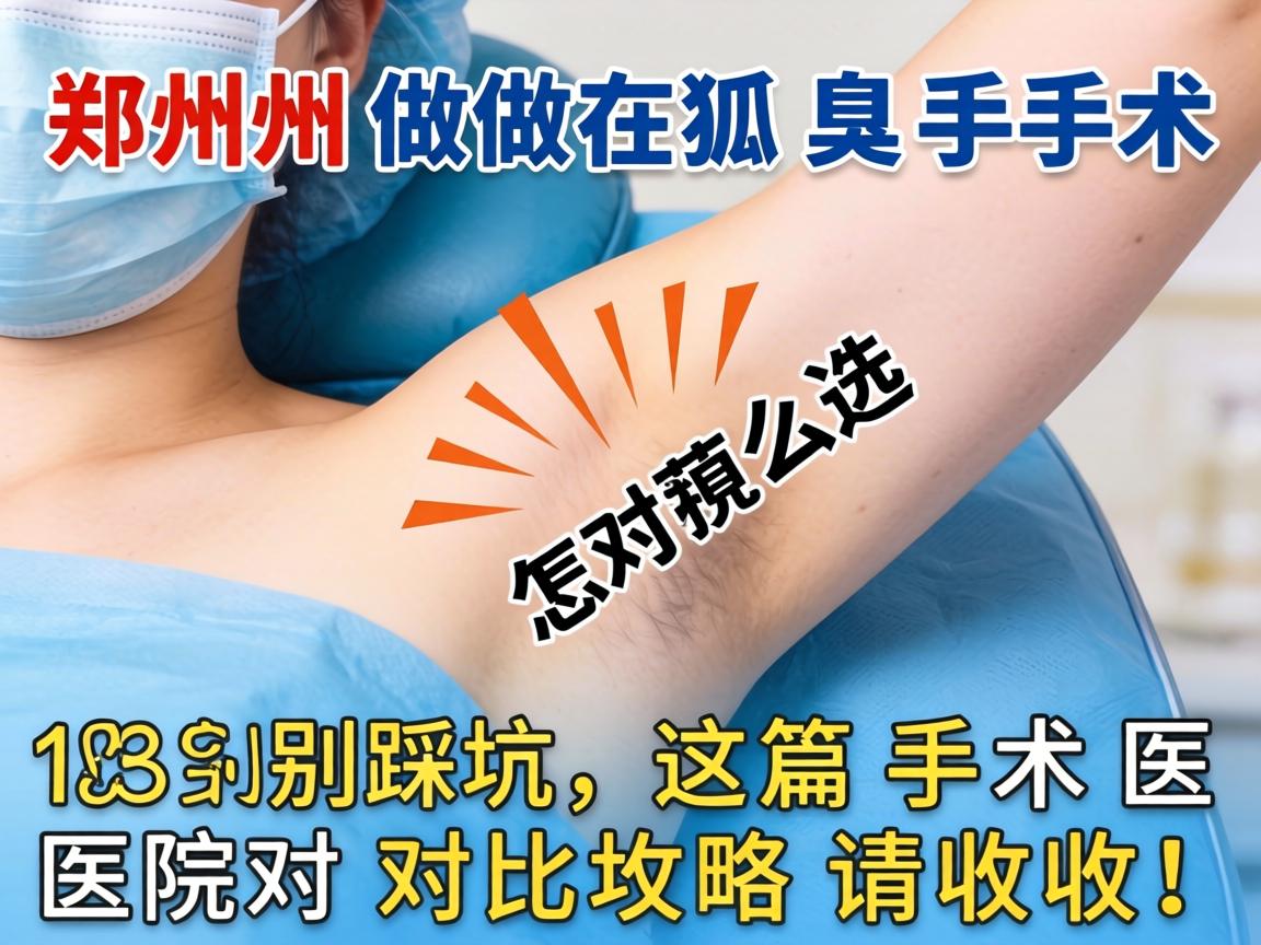 郑州做狐臭手术医院怎么选？别踩坑，这篇手术医院对比攻略请收好！