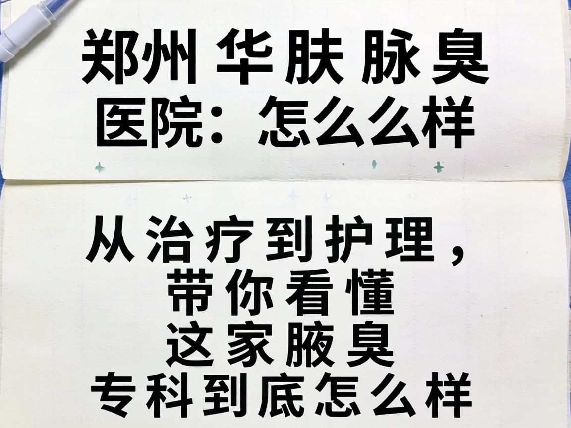 郑州华肤腋臭医院怎么样？从治疗到护理，带你看懂这家腋臭专科到底怎么样