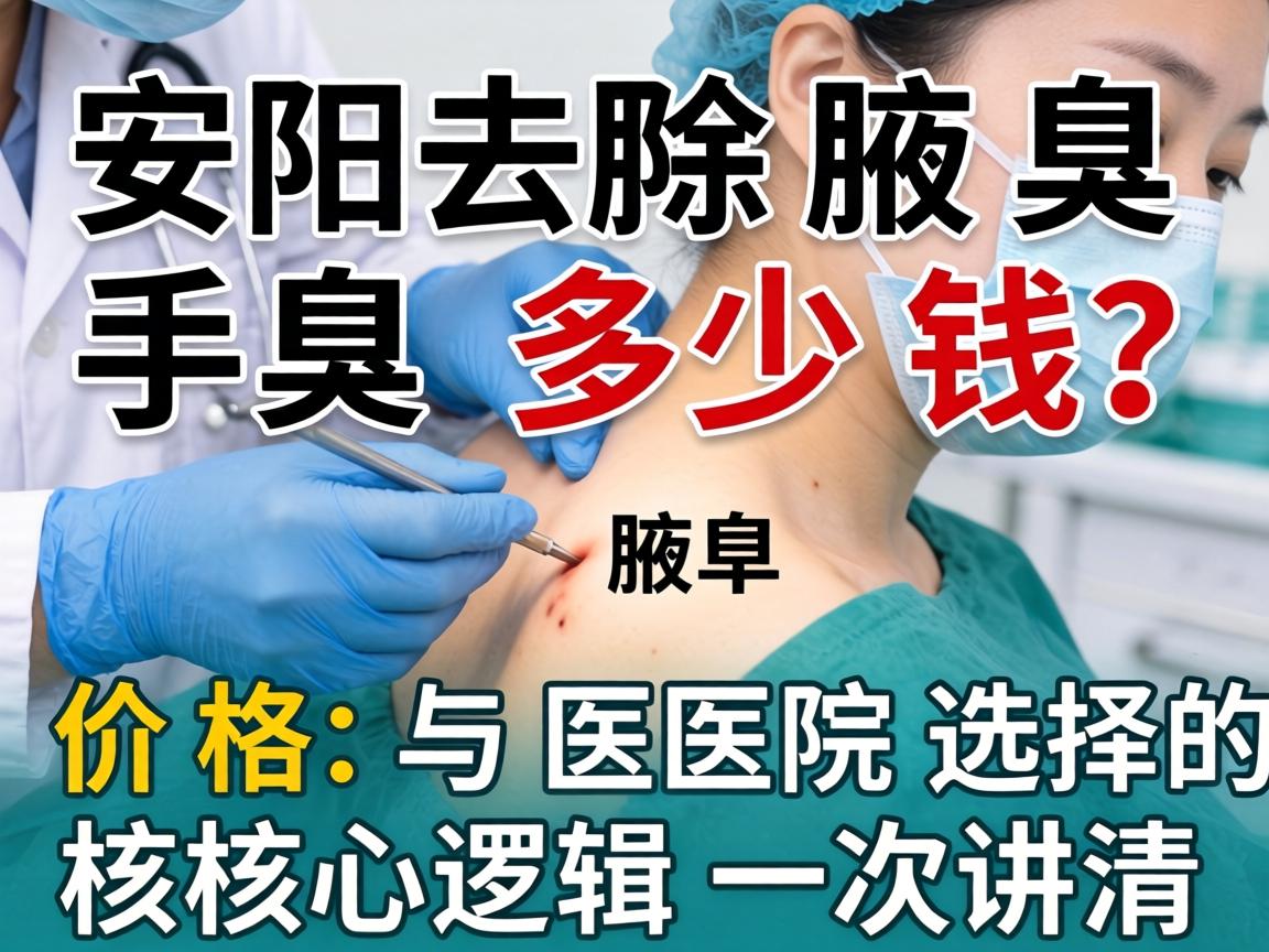 安阳去除腋臭手术多少钱？价格与医院选择的核心逻辑一次讲清