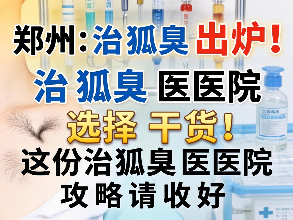 郑州治狐臭医院排行榜出炉！治狐臭医院选择干货，这份治狐臭医院攻略请收好