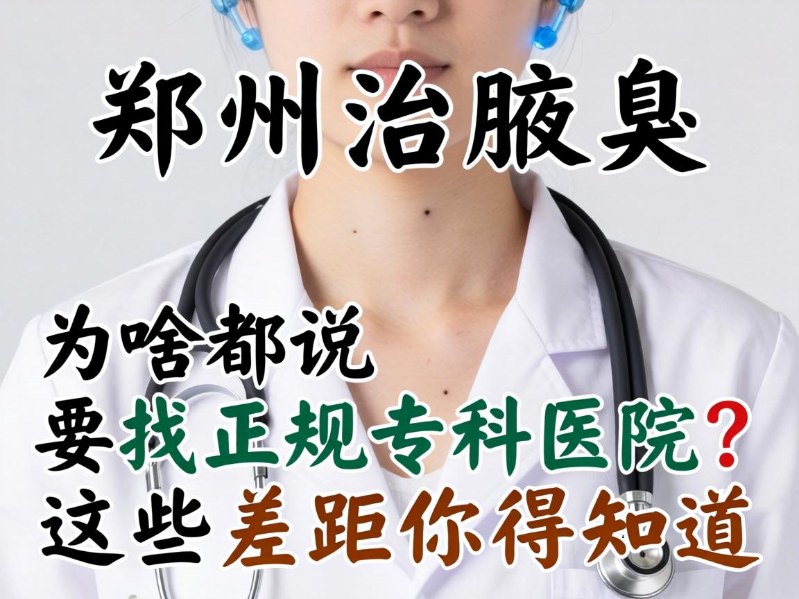 郑州治腋臭，为啥都说要找正规专科医院？这些差距你得知道