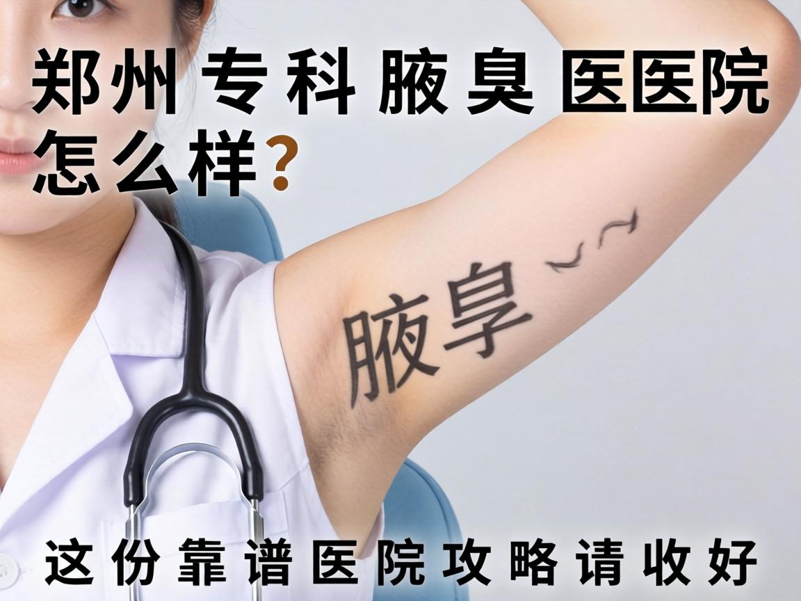 郑州专科腋臭医院怎么样？这份靠谱医院攻略请收好