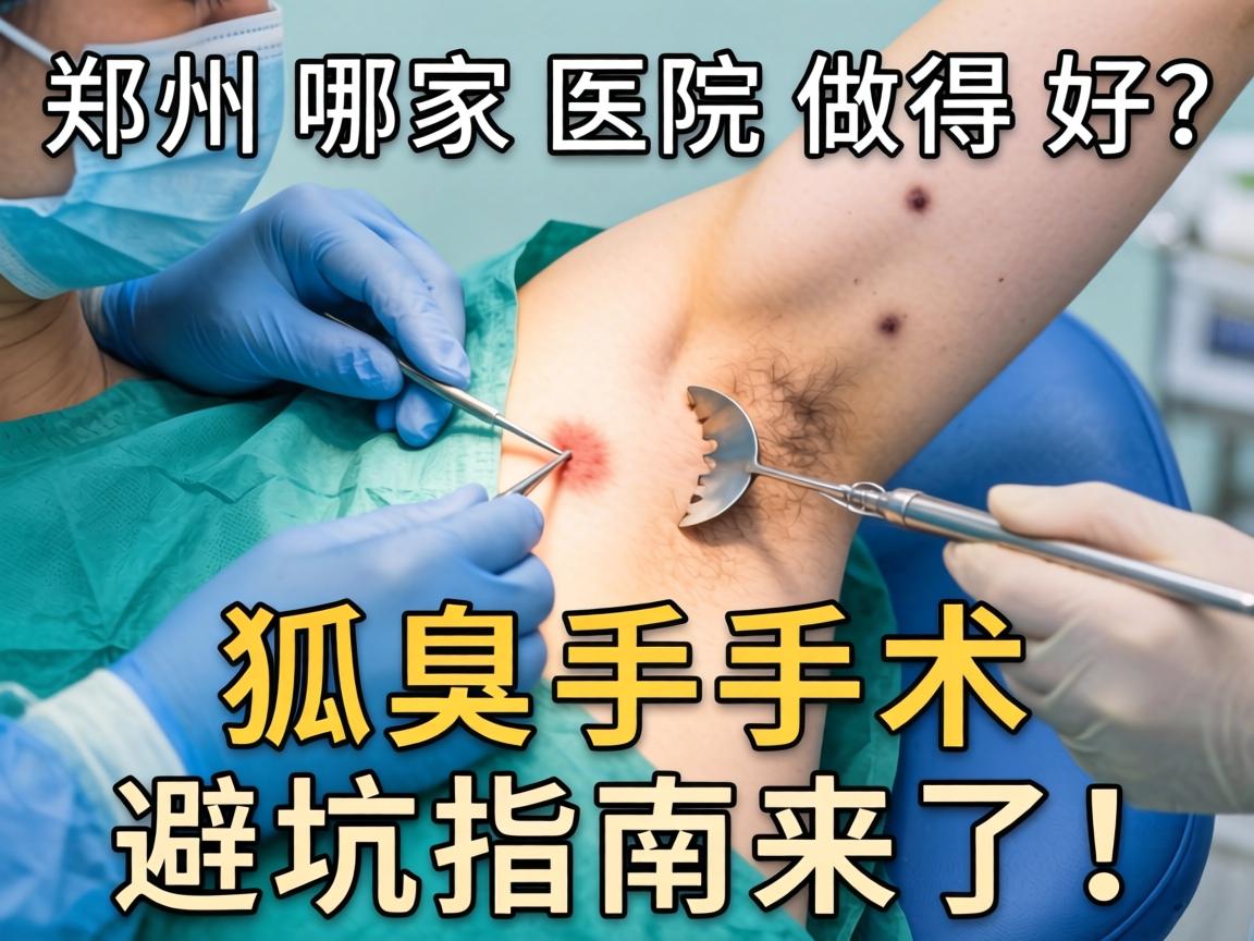 郑州狐臭手术哪家医院做得好？狐臭手术避坑指南来了！