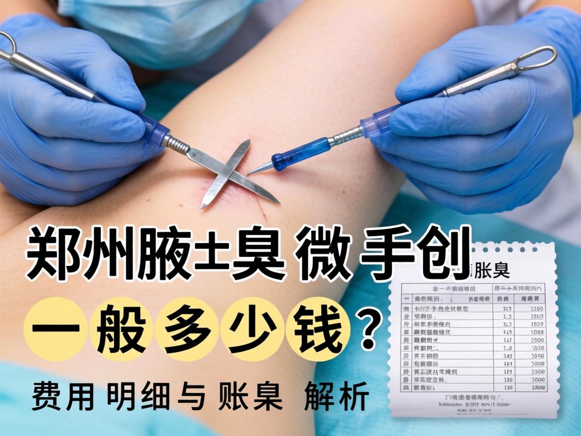 郑州腋臭微创手术一般多少钱？费用明细与账单解析