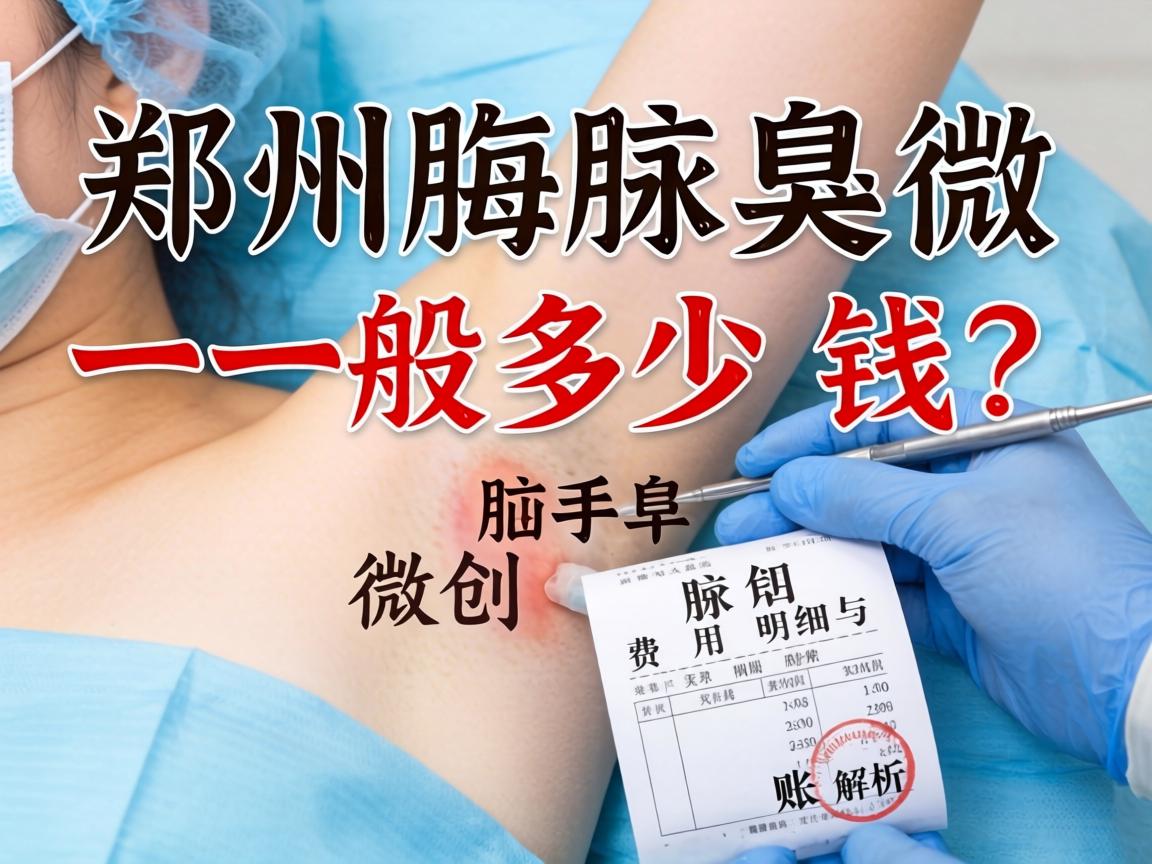 郑州腋臭微创手术一般多少钱？费用明细与账单解析