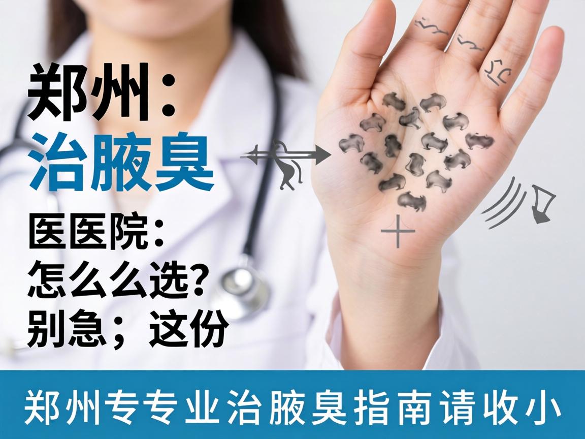 郑州治腋臭，医院怎么选？别急，这份郑州专业治腋臭指南请收好