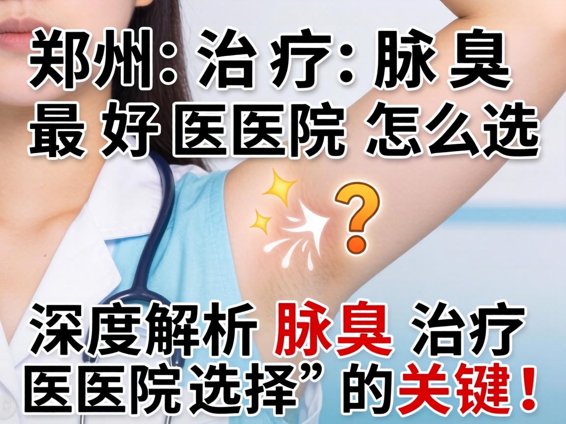 郑州治疗腋臭最好医院怎么选？深度解析腋臭治疗医院选择的关键！