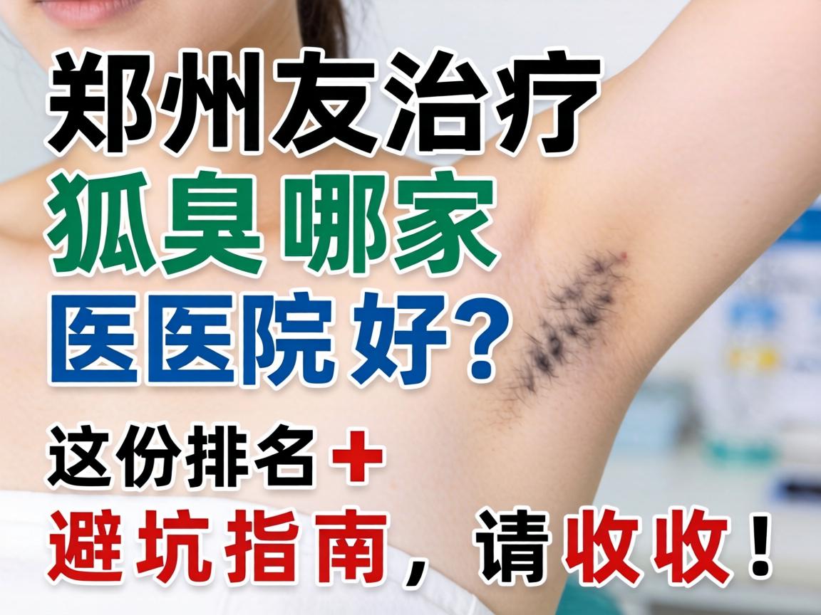 郑州治疗狐臭哪家医院好？这份排名+避坑指南，请收好！