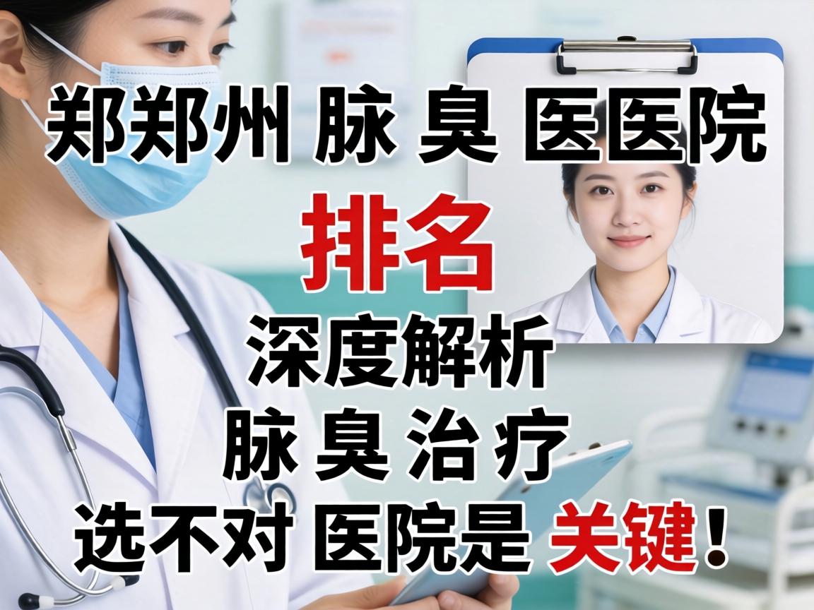 郑州腋臭医院排名深度解析，腋臭治疗，选对医院是关键！
