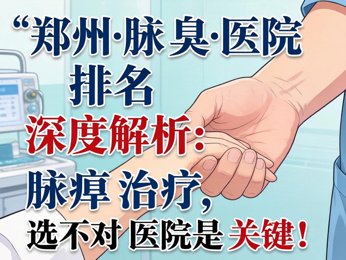 郑州腋臭医院排名深度解析，腋臭治疗，选对医院是关键！