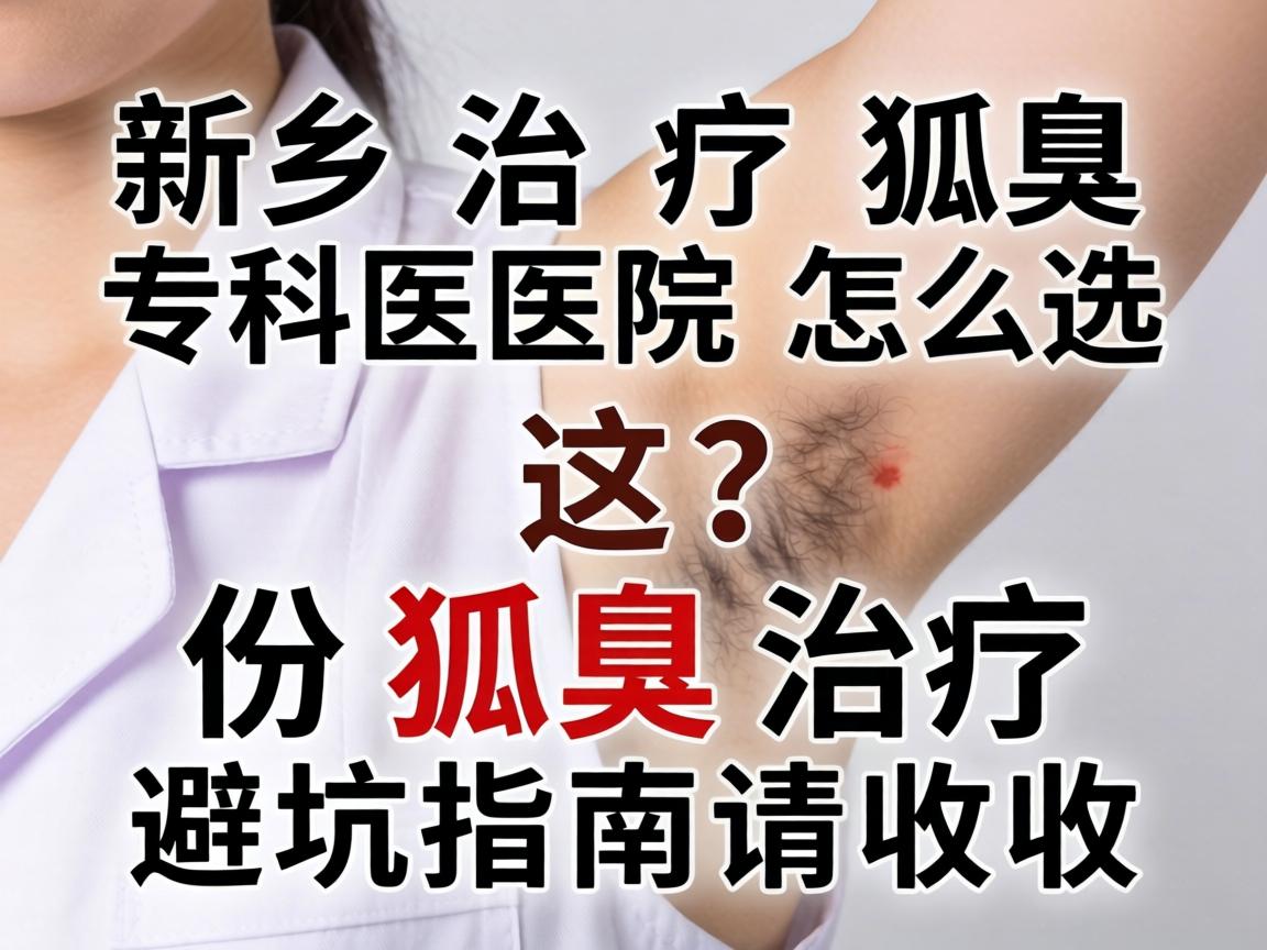 新乡治疗狐臭专科医院怎么选？这份狐臭治疗避坑指南请收好