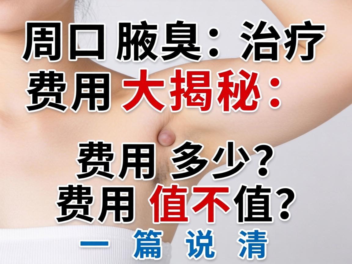 周口腋臭治疗费用大揭秘，费用多少？费用值不值？一篇说清