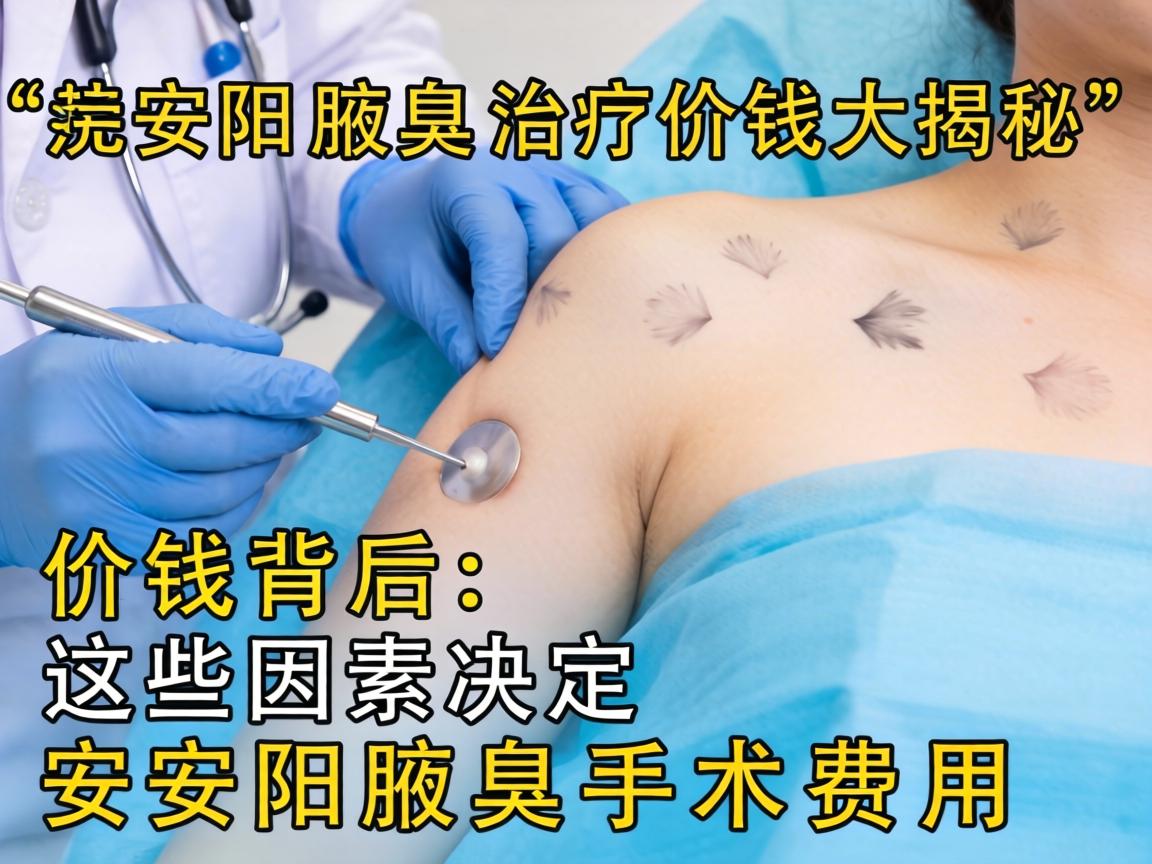 安阳腋臭治疗价钱大揭秘，价钱背后，这些因素决定安阳腋臭手术费用