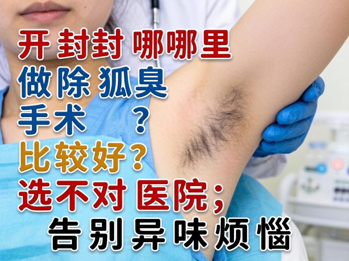 开封哪里做除狐臭手术比较好？选对医院，告别异味烦恼
