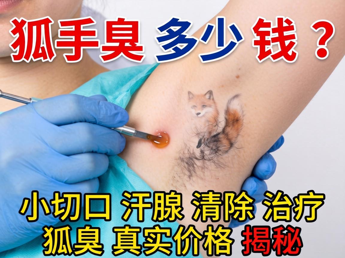 狐臭手术多少钱？小切口汗腺清除治疗狐臭真实价格揭秘