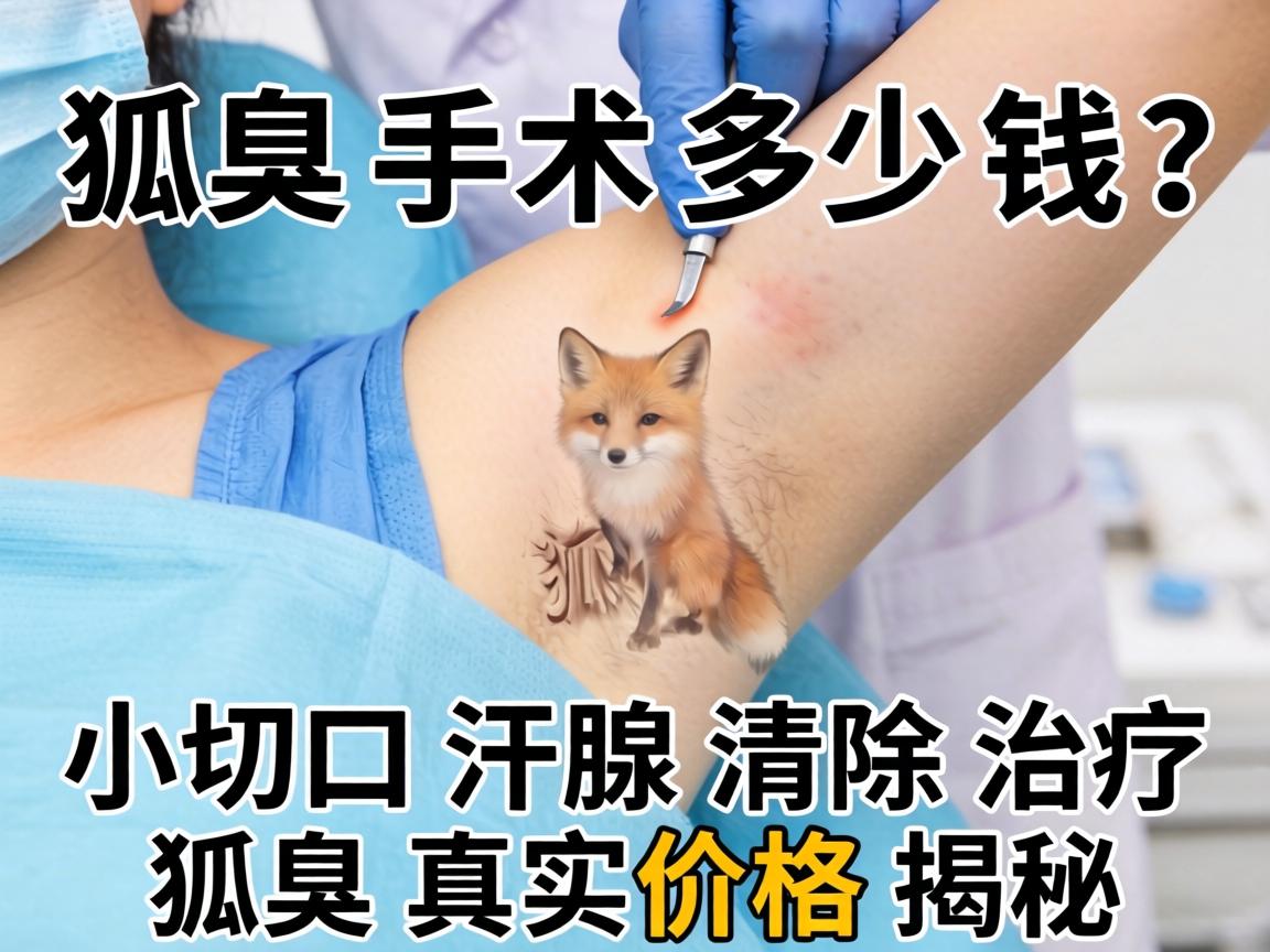 狐臭手术多少钱？小切口汗腺清除治疗狐臭真实价格揭秘