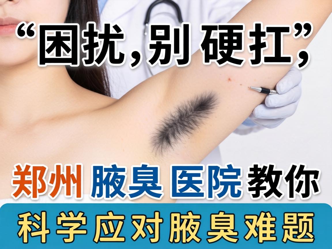 腋臭困扰别硬扛，郑州腋臭医院教你科学应对腋臭难题