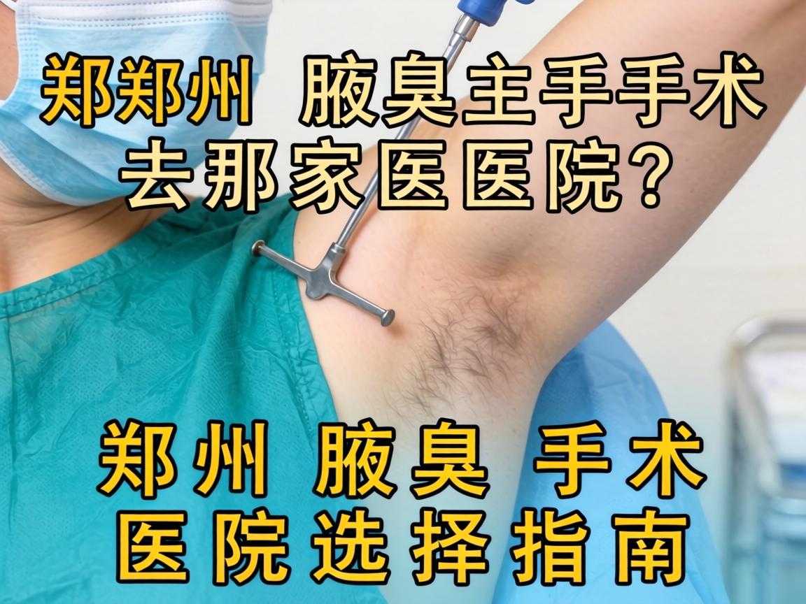 郑州腋臭手术去那家医院？郑州腋臭手术医院选择指南
