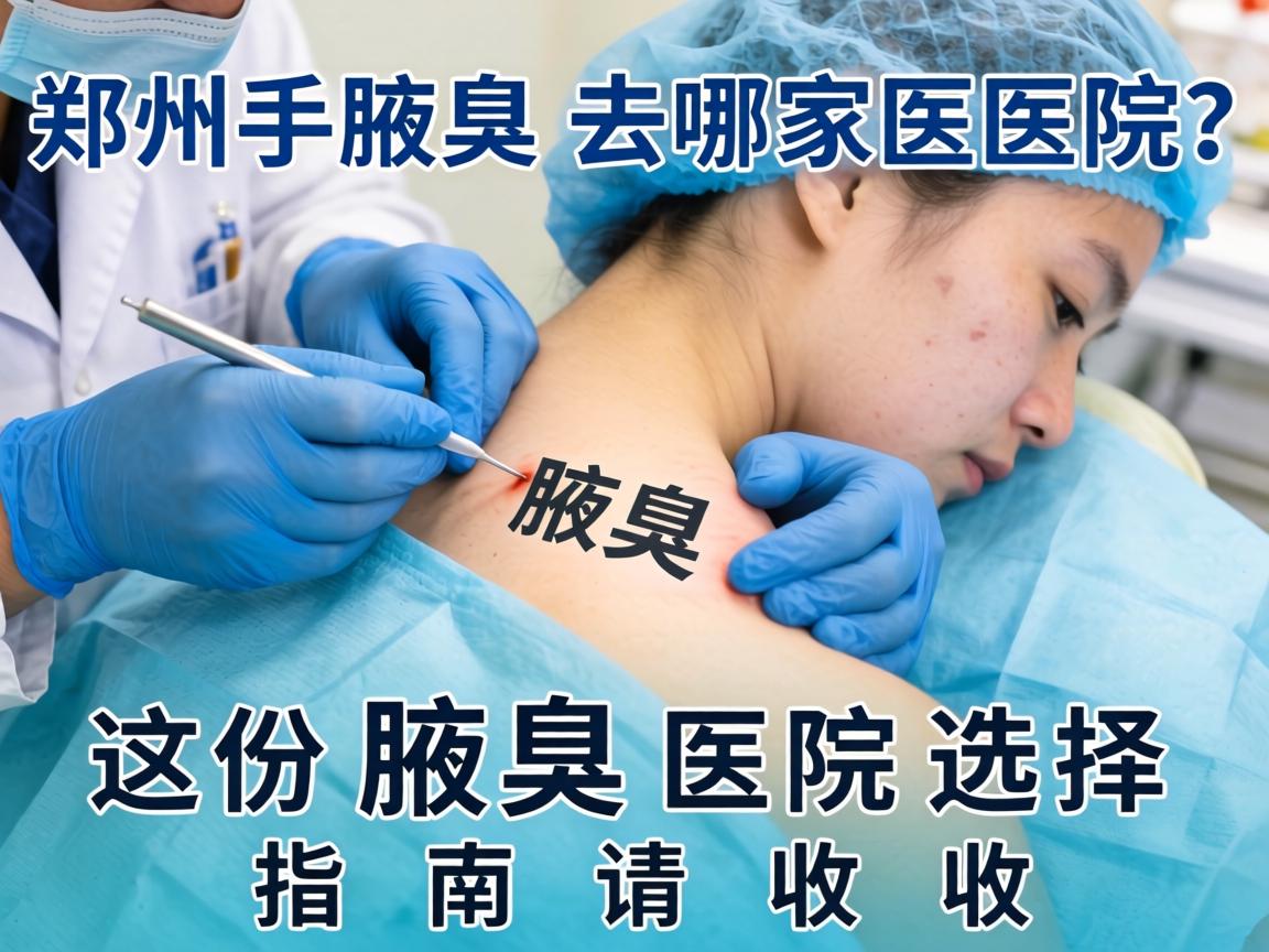 郑州腋臭手术去哪家医院？这份腋臭医院选择指南请收好