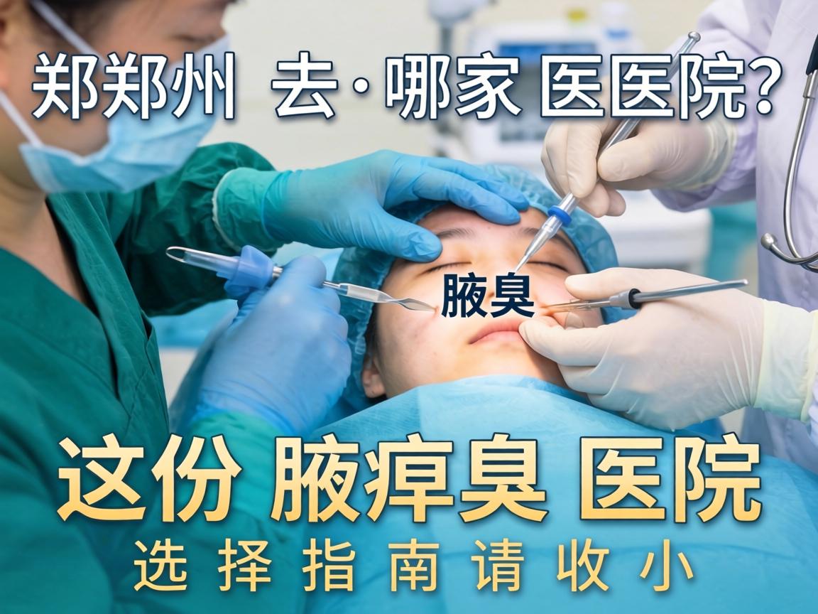 郑州腋臭手术去哪家医院？这份腋臭医院选择指南请收好