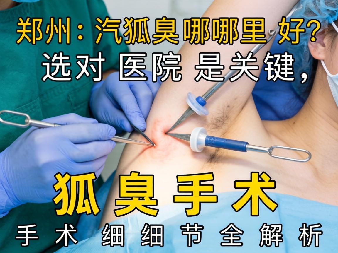 郑州狐臭手术哪里好？选对医院是关键，狐臭手术细节全解析