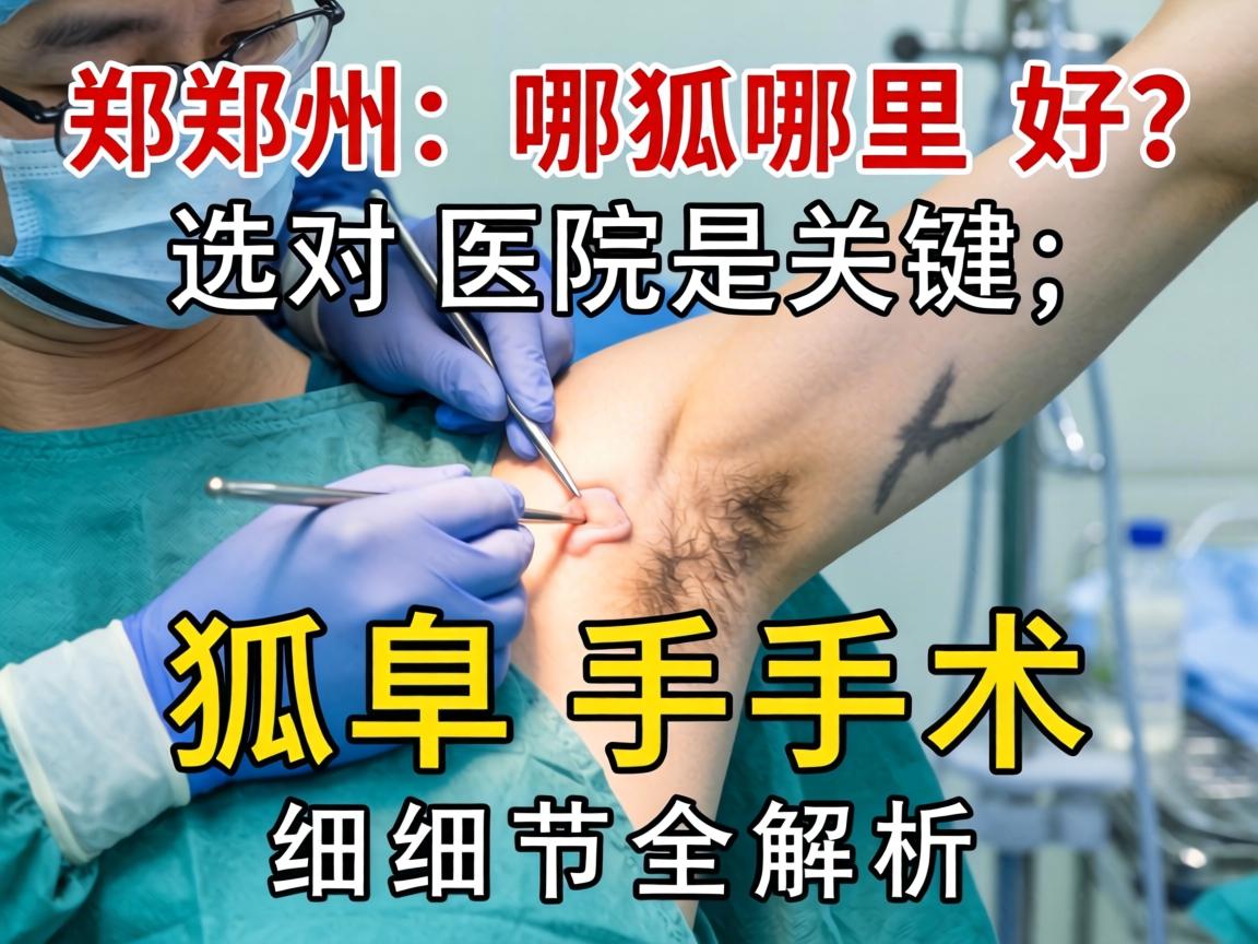 郑州狐臭手术哪里好？选对医院是关键，狐臭手术细节全解析