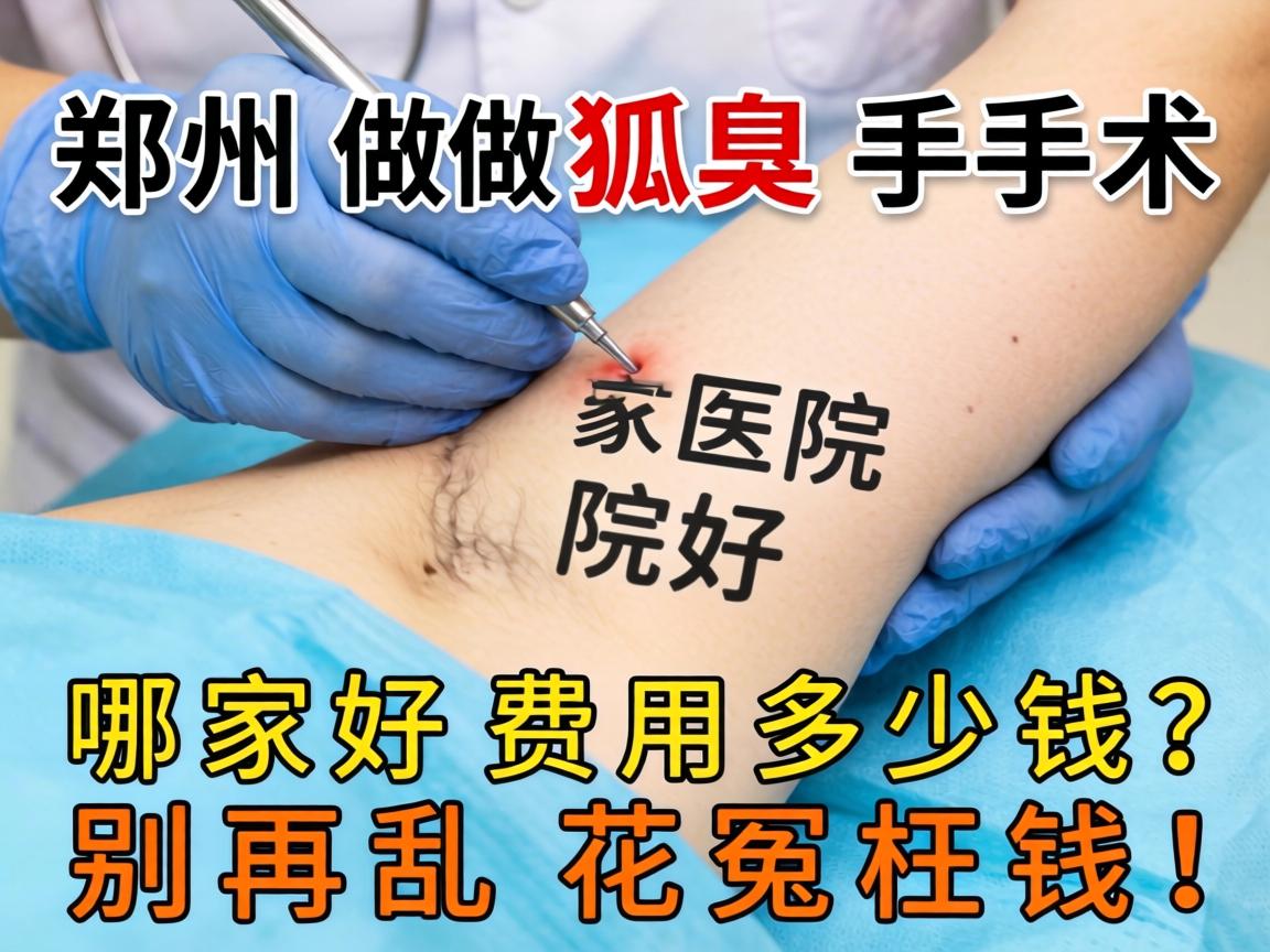郑州做狐臭手术，哪家医院好？费用多少钱？别再乱花冤枉钱！