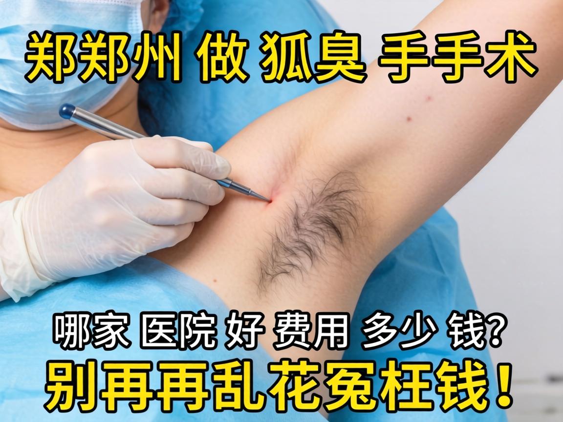 郑州做狐臭手术，哪家医院好？费用多少钱？别再乱花冤枉钱！