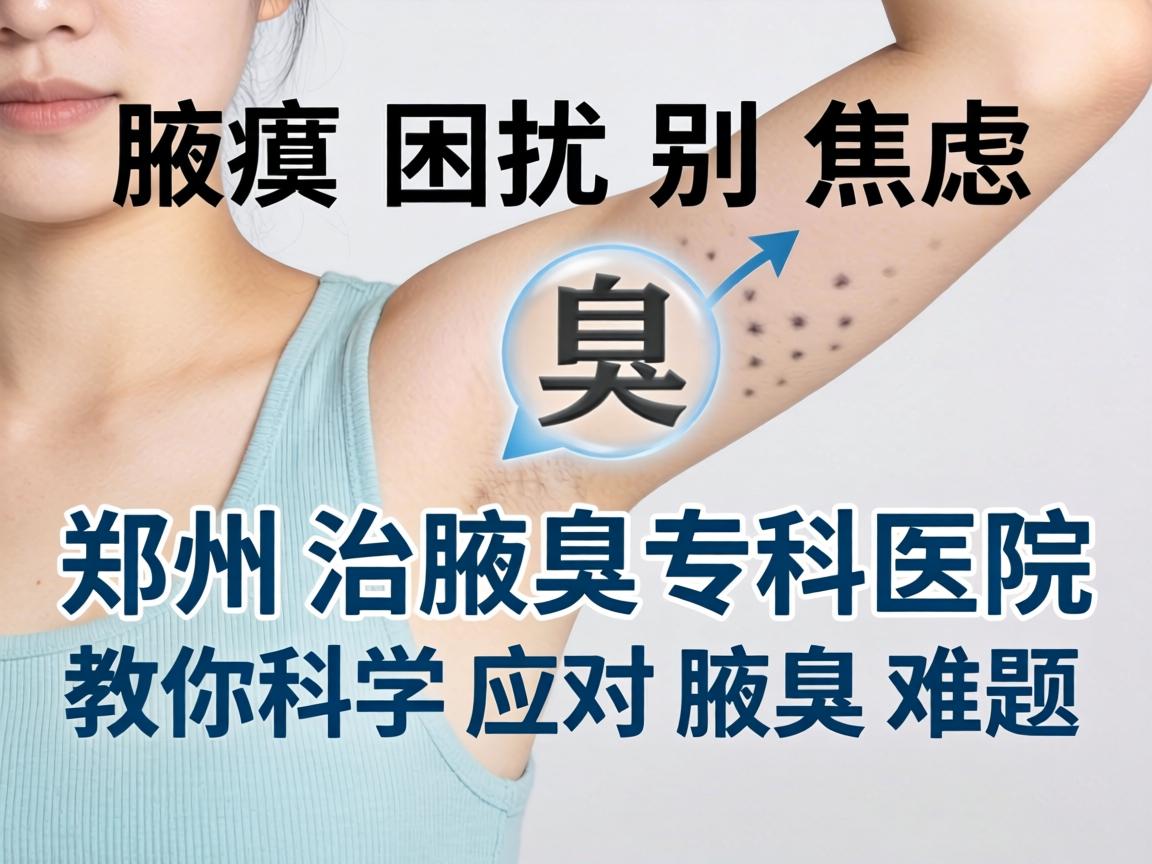 腋臭困扰别焦虑，郑州治腋臭专科医院教你科学应对腋臭难题