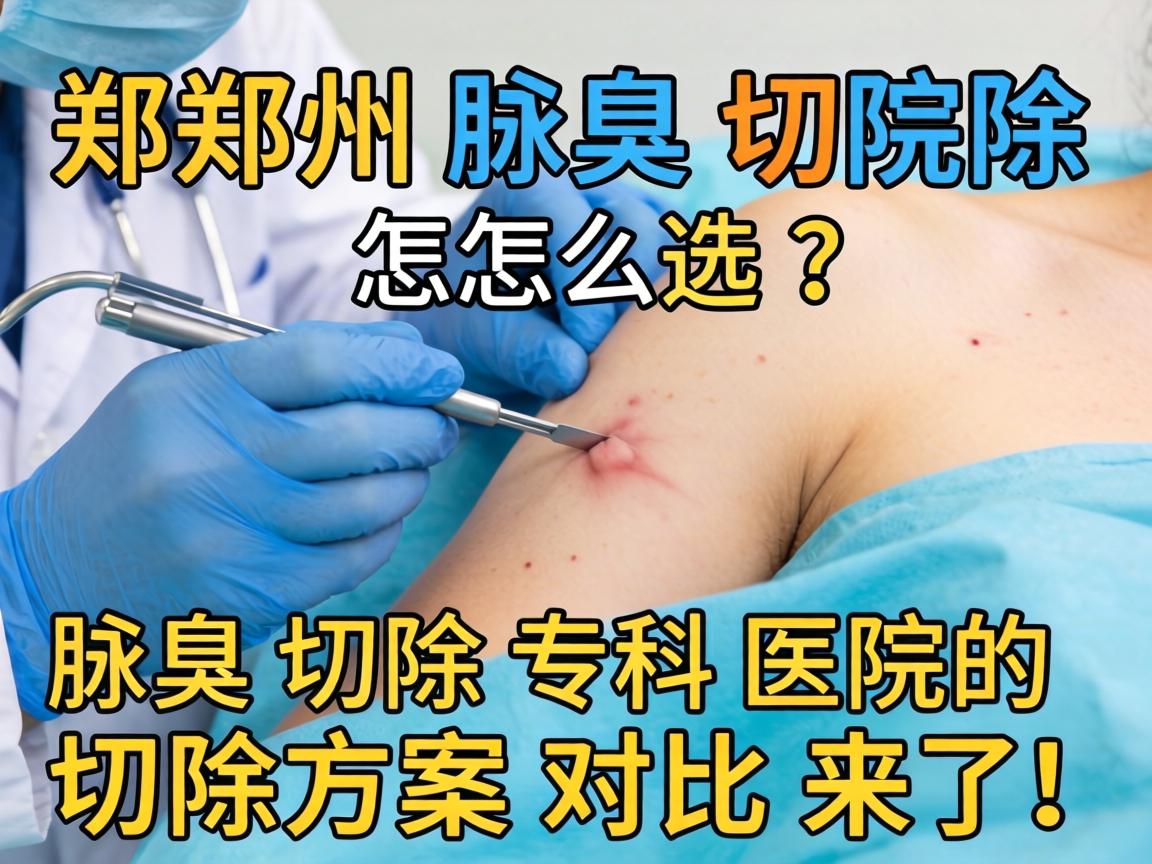 郑州腋臭切除手术怎么选？腋臭切除专科医院的切除方案对比来了！