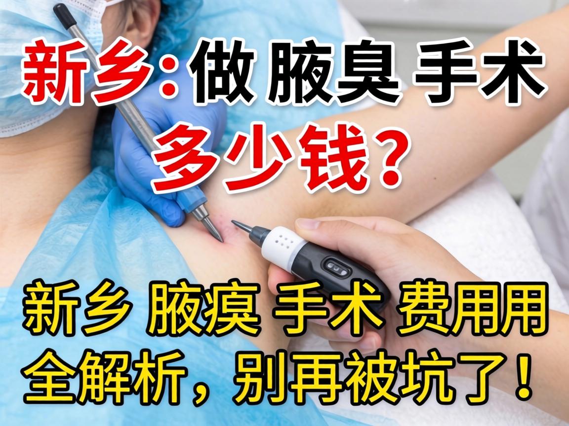 新乡做腋臭手术多少钱？新乡腋臭手术费用全解析，别再被坑了！