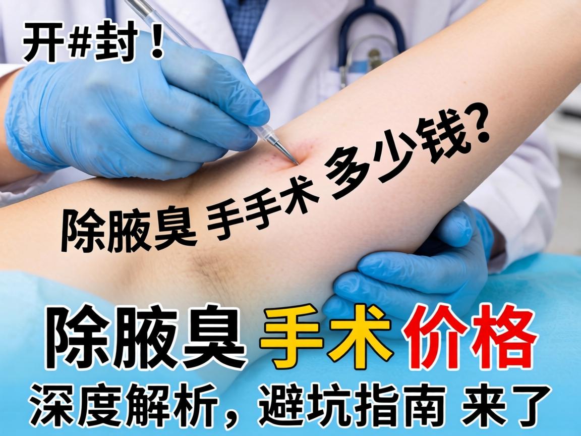 开封做除腋臭手术多少钱？除腋臭手术价格深度解析，避坑指南来了