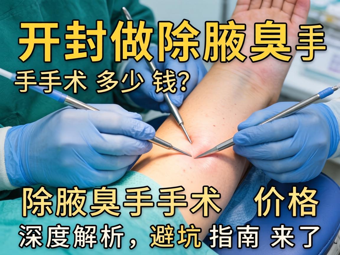 开封做除腋臭手术多少钱？除腋臭手术价格深度解析，避坑指南来了