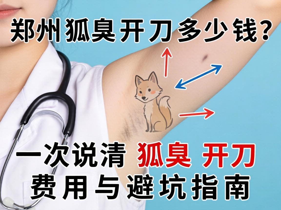 郑州狐臭开刀多少钱？一次说清狐臭开刀费用与避坑指南