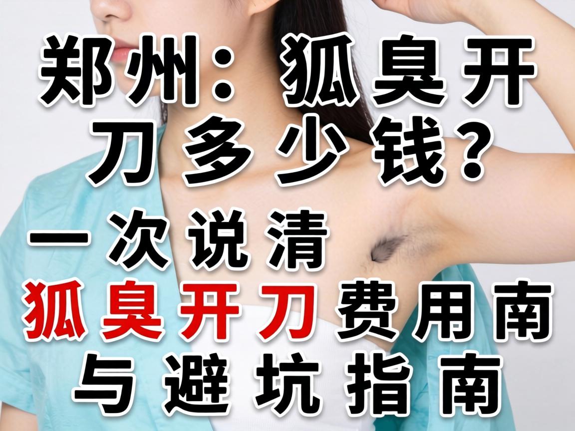 郑州狐臭开刀多少钱？一次说清狐臭开刀费用与避坑指南