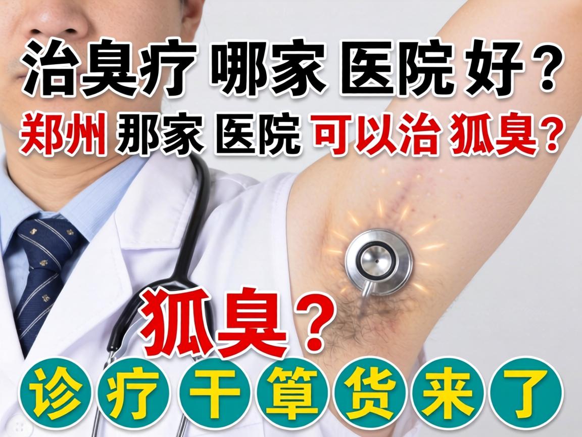 狐臭治疗哪家医院好？郑州那家医院可以治狐臭？狐臭诊疗干货来了