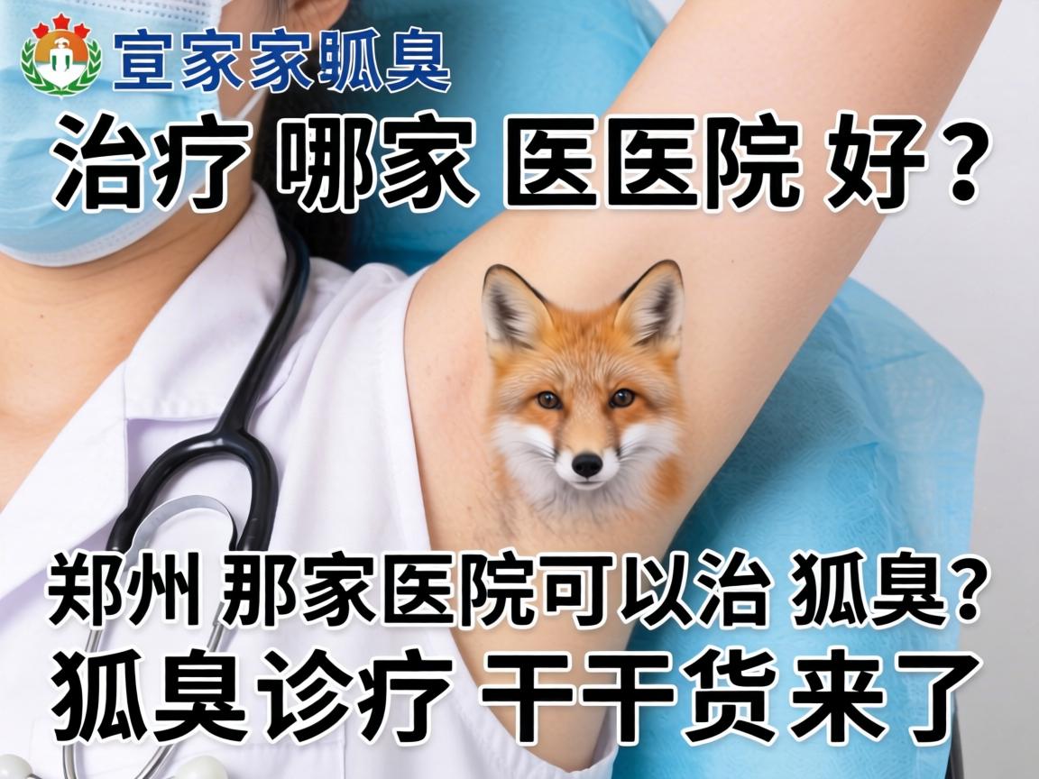 狐臭治疗哪家医院好？郑州那家医院可以治狐臭？狐臭诊疗干货来了