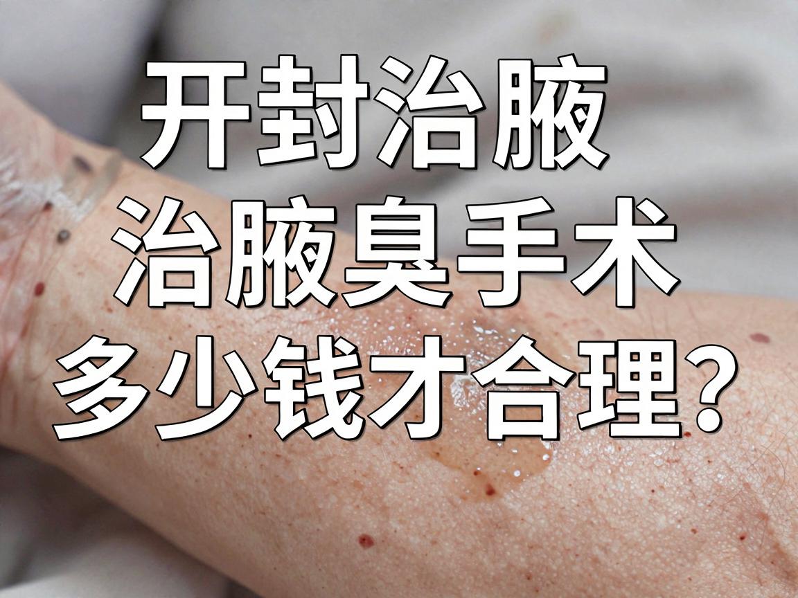 开封治腋臭手术多少钱？治腋臭手术多少钱才合理？避开价格陷阱看这篇